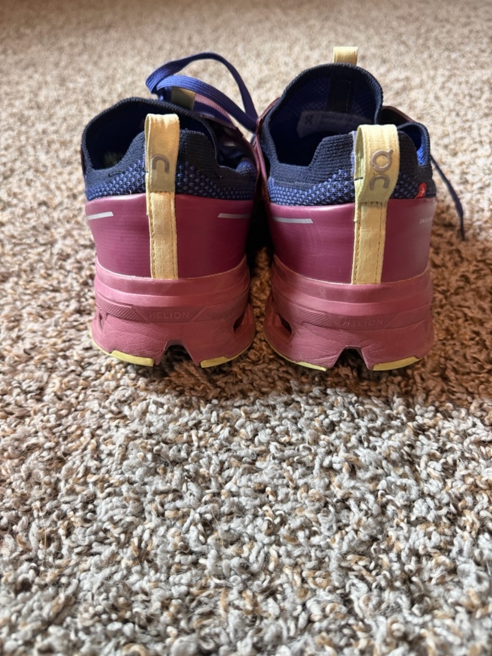 ⚡️On Running Men's CloudUltra Sneaker - Burgundy with Purple and Lime Accents - Picture 4 of 8